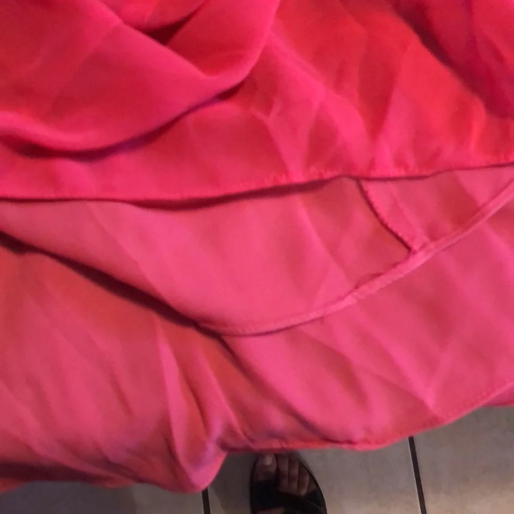 ADRIANNA PAPELL CHIFFON AND LACE MIDI DRESS - Picture 9 of 10